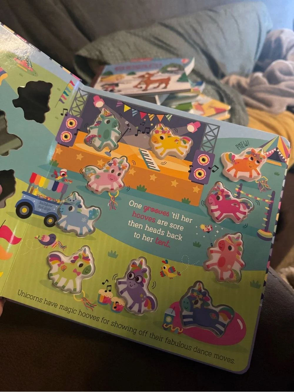 Magical Unicorns Board Book - Purple